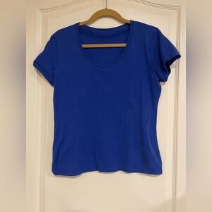 Blue v neck t shirt​​​​​